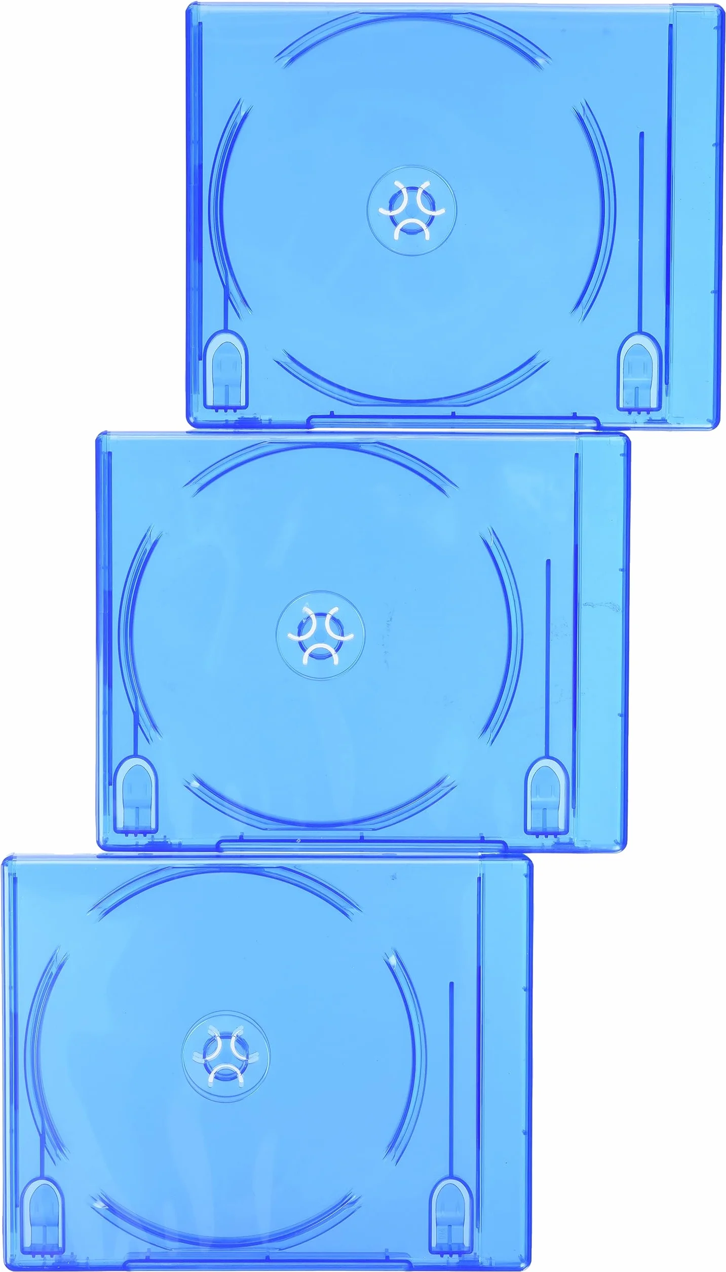 Hama 51468 Blu-Ray Disc podwójne etui na klejnoty - niebieskie (opakowanie 3 szt.)