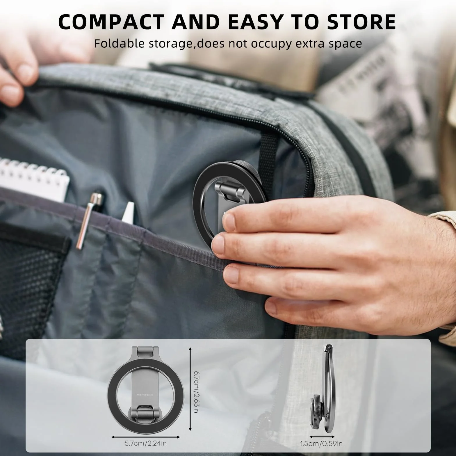 REYGEAK Adapter do statywu telefonicznego, uchwyt kamery ze śrubą 1/4, elastyczny magnetyczny uchwyt do telefonu Magsafe iPhone16 15 14 13 12 Pro Max Plus Mini