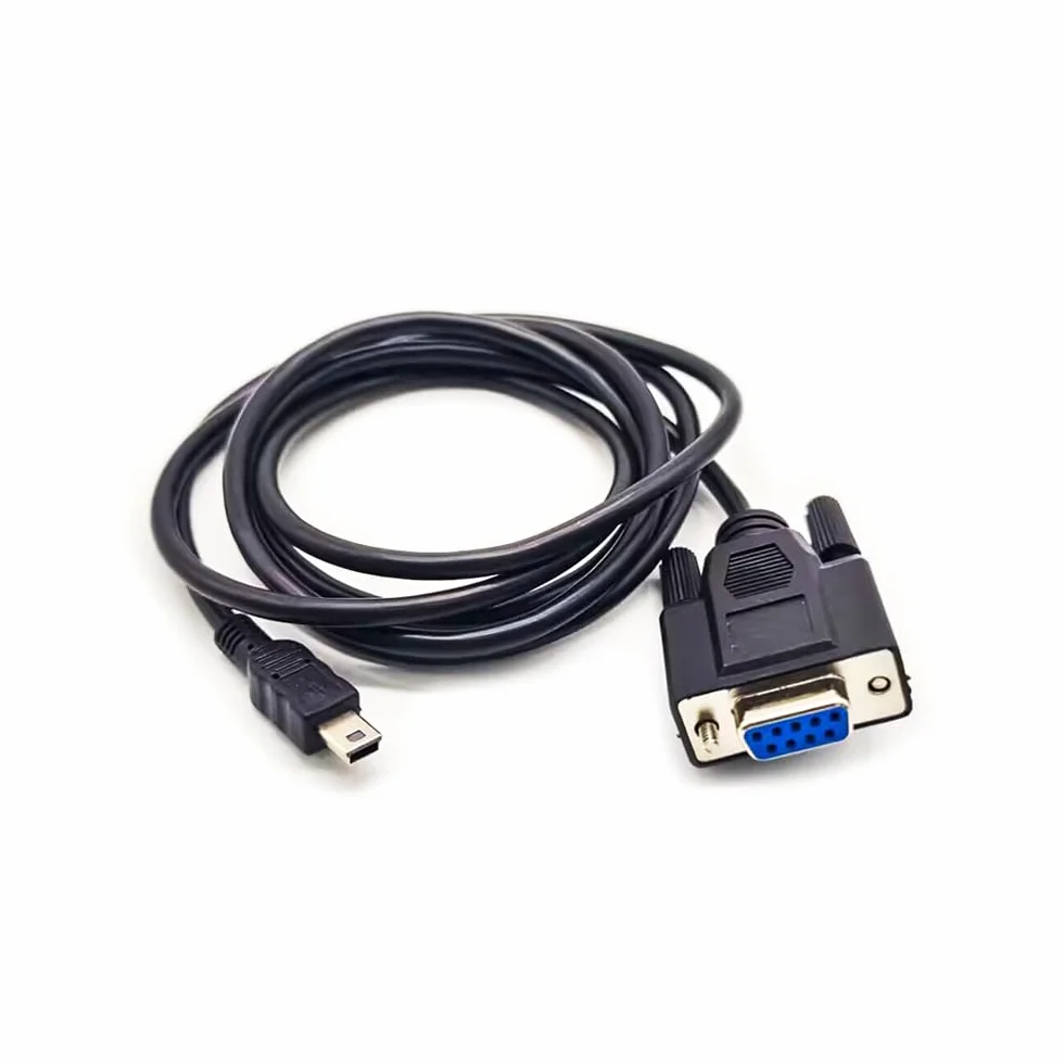 Elecbee Mini USB na RS232 adapter szeregowy, gniazdo RS232 DB9, kabel konwertera, połączenie kabli między urządzeniami, 1 metr