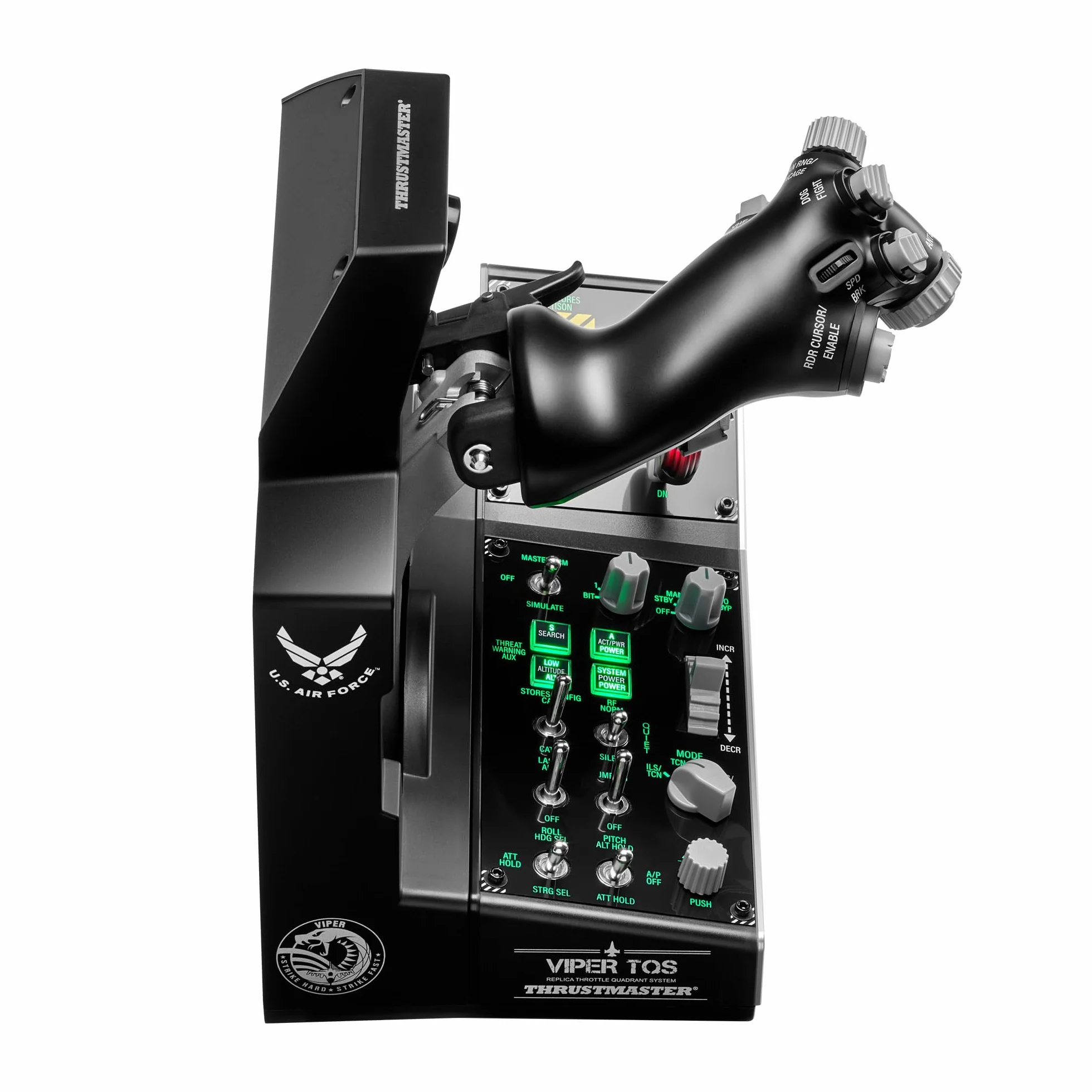 Thrustmaster Viper TQS Mission Pack dla PC, Metalowy Blok Przepustnicy, w Zestawie Przepustnica i Pulpit Sterowniczy, Precyzja Dzięki Efektowi Halla, 64 Przyciski Czynności, 6 Osi