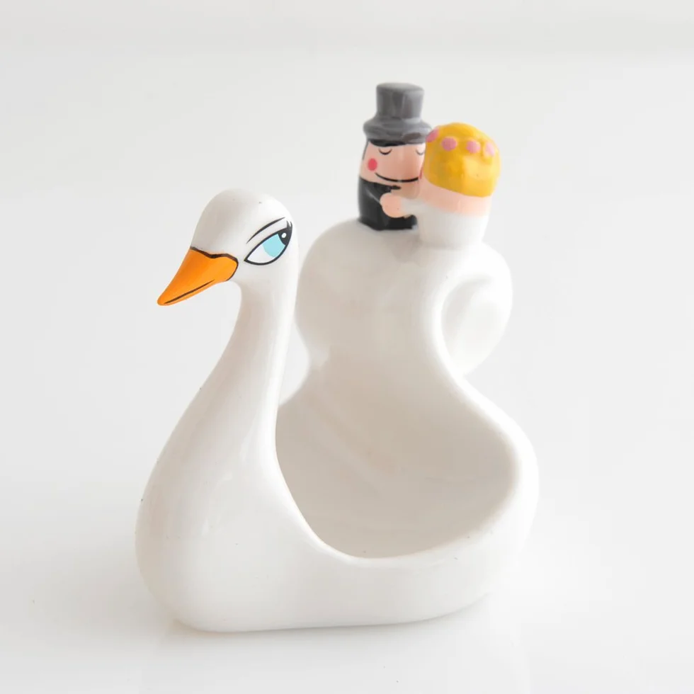 Alessi porcelana biała 8 x 7 x 11 cm