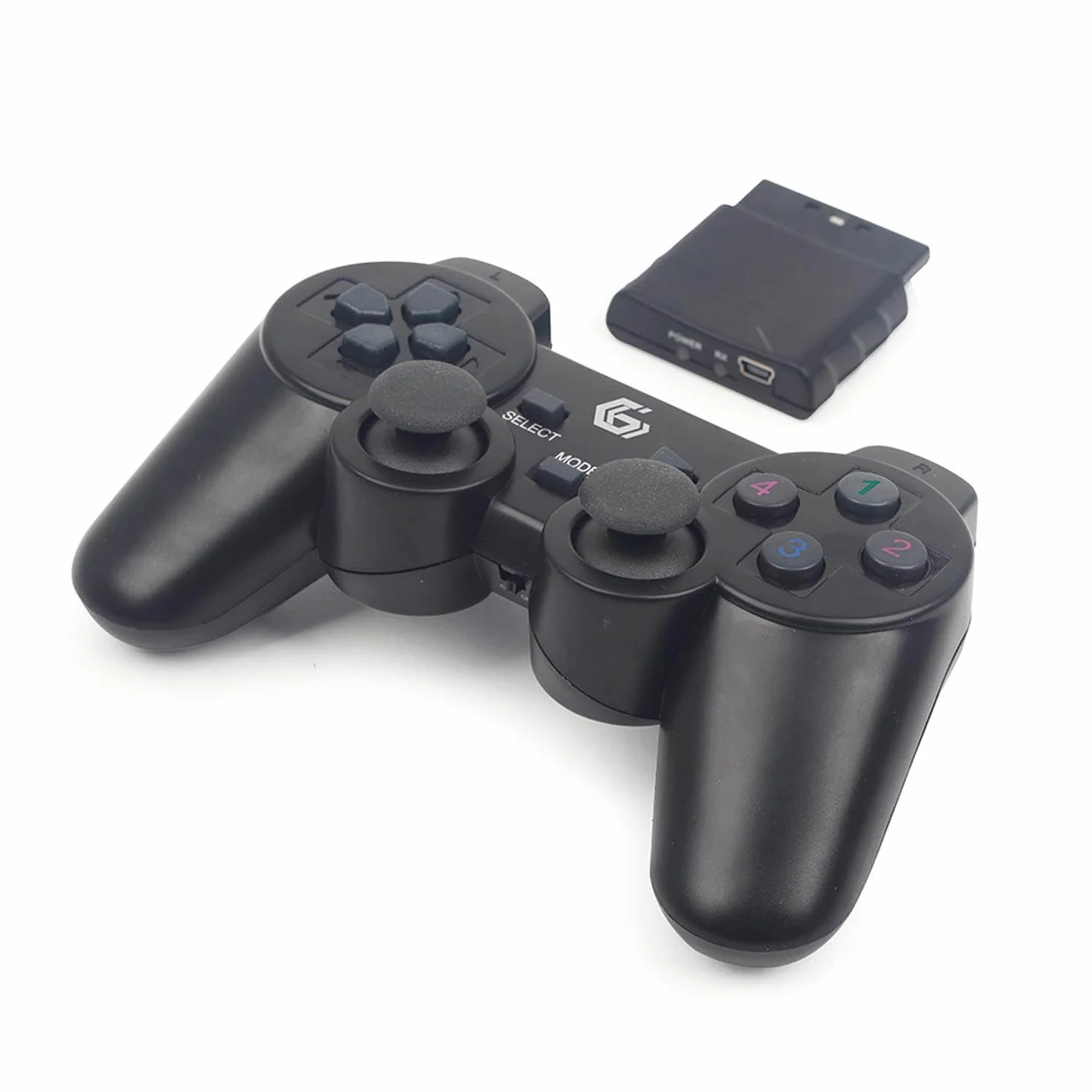 Gembird JPD-WDV-01 Bezprzewodowy kontroler gier z wibracjami na PS2/PS3/PC, kolor czarny