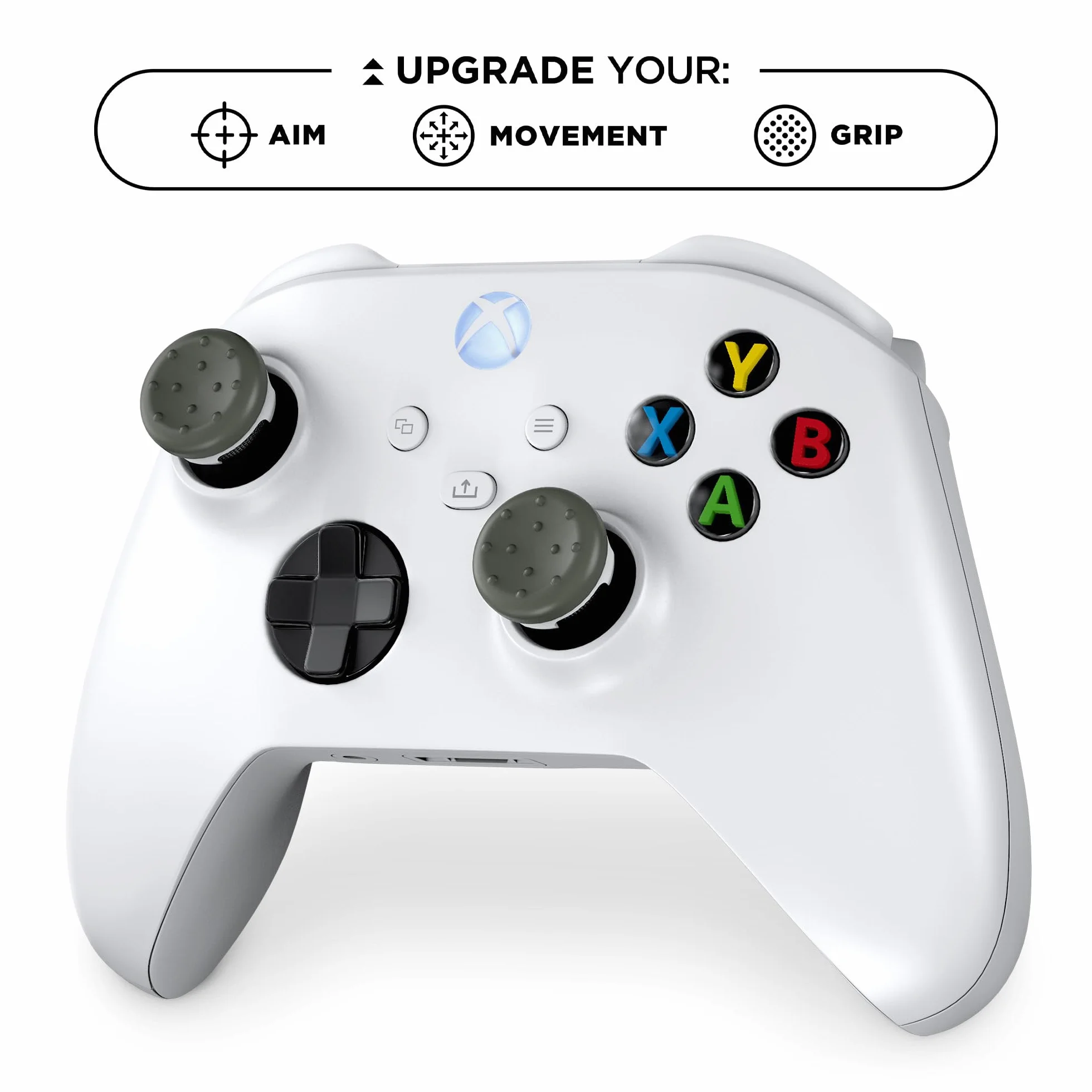 KontrolFreek CQC Classic do kontrolera Xbox One i Xbox Series X, wydajność, 2 wklęsłe średnie, szary/biały