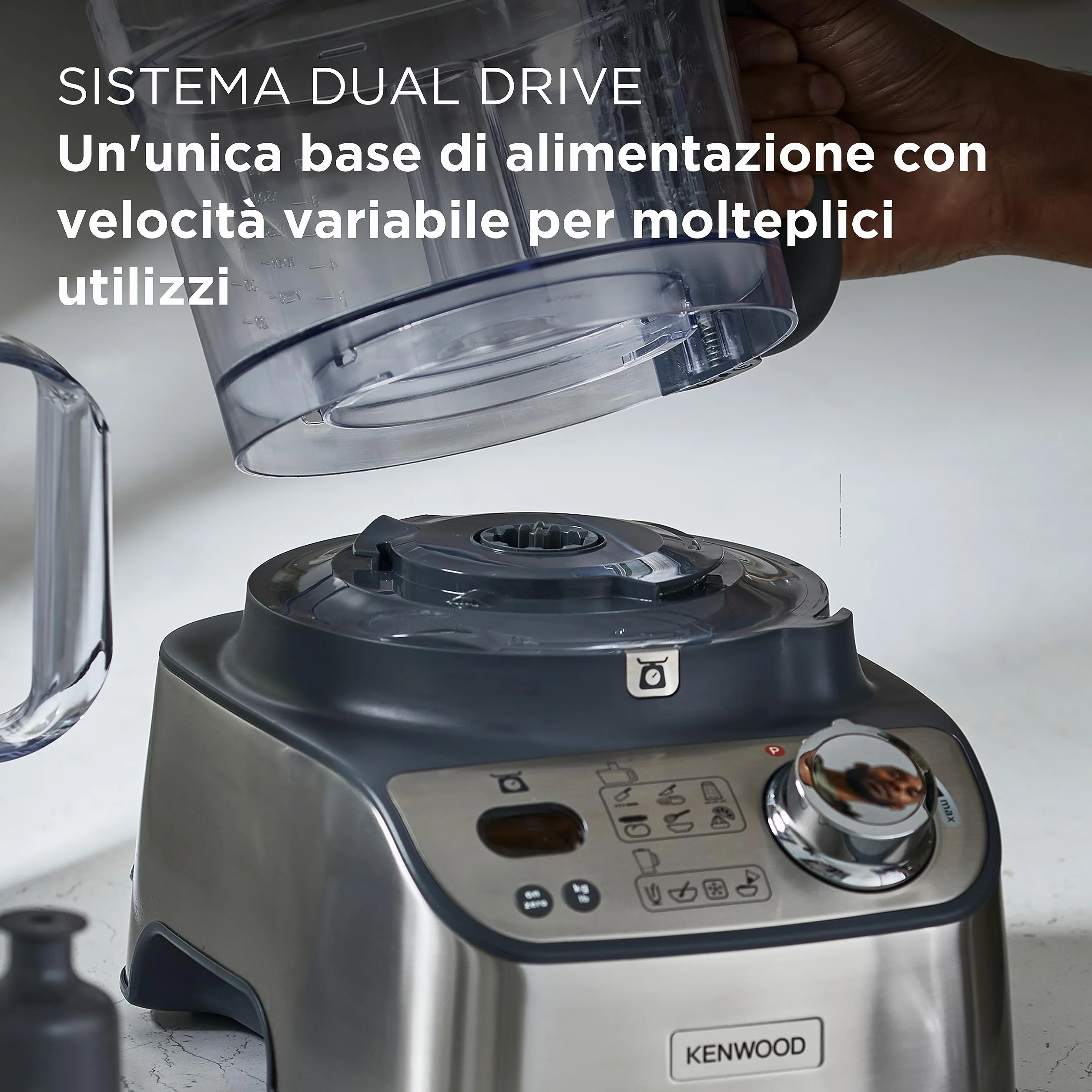 Kenwood FDM71.450SS Robot Kuchenny MultiPro Express Weigh, Srebrny
