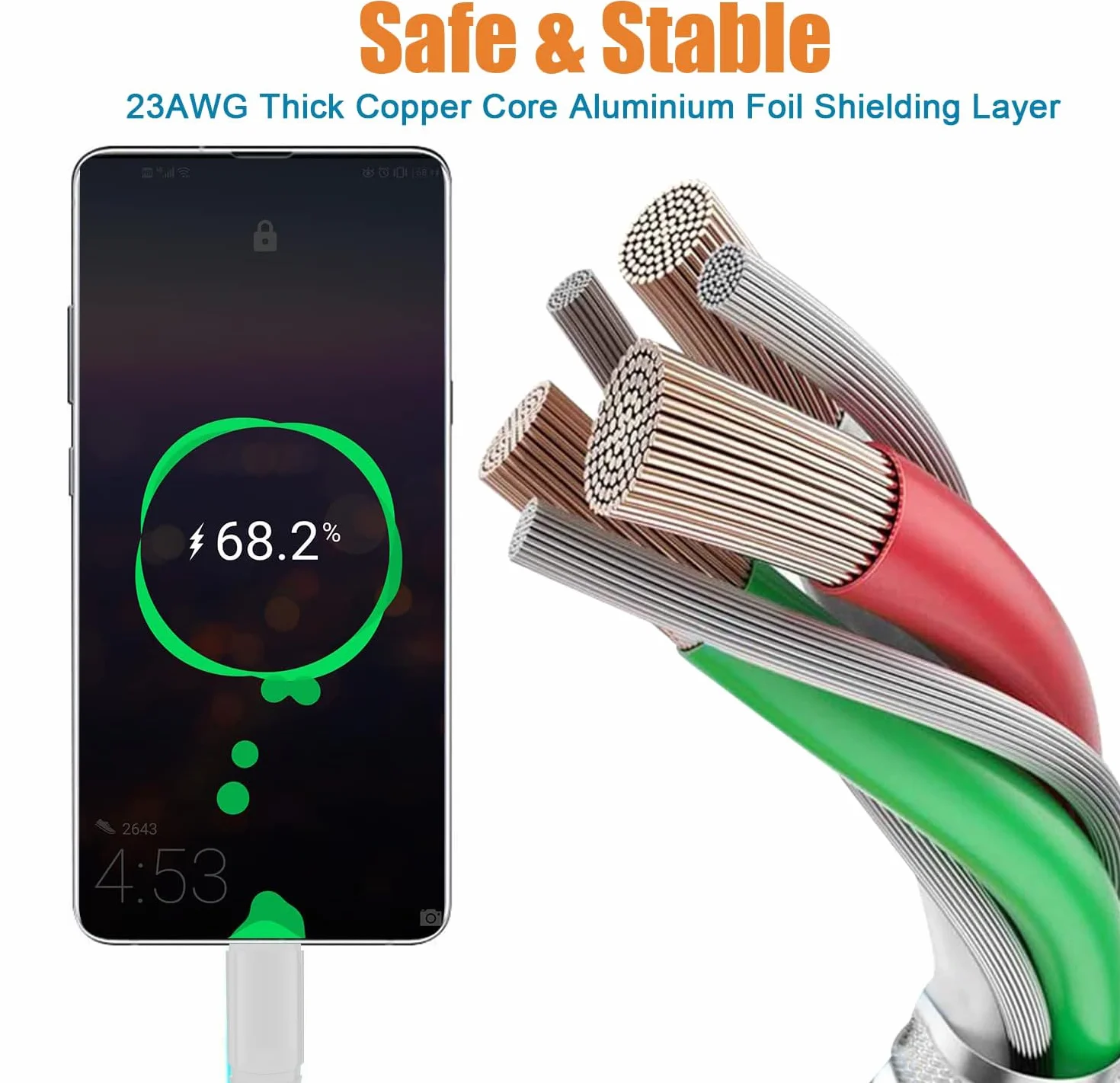 Kabel do ładowania PS5, 3 m, 2 sztuki, USB A na USB C, nylonowy kabel do szybkiego ładowania do kontrolera Playstation 5/Sony PS5 Dualsense, Nintendo Switch, Switch Pro, kabel do transmisji danych, 3