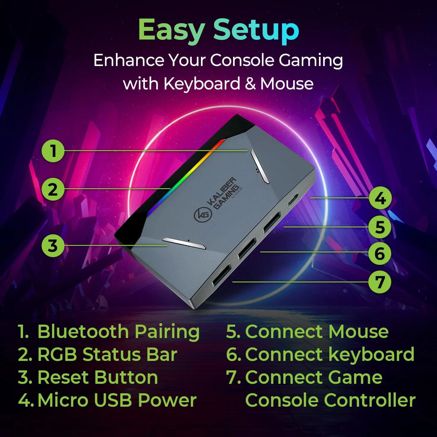 IOGEAR KeyMander 2 Adapter Klawiatury i Myszy do Xbox One, PS5, PS4, Nintendo Switch