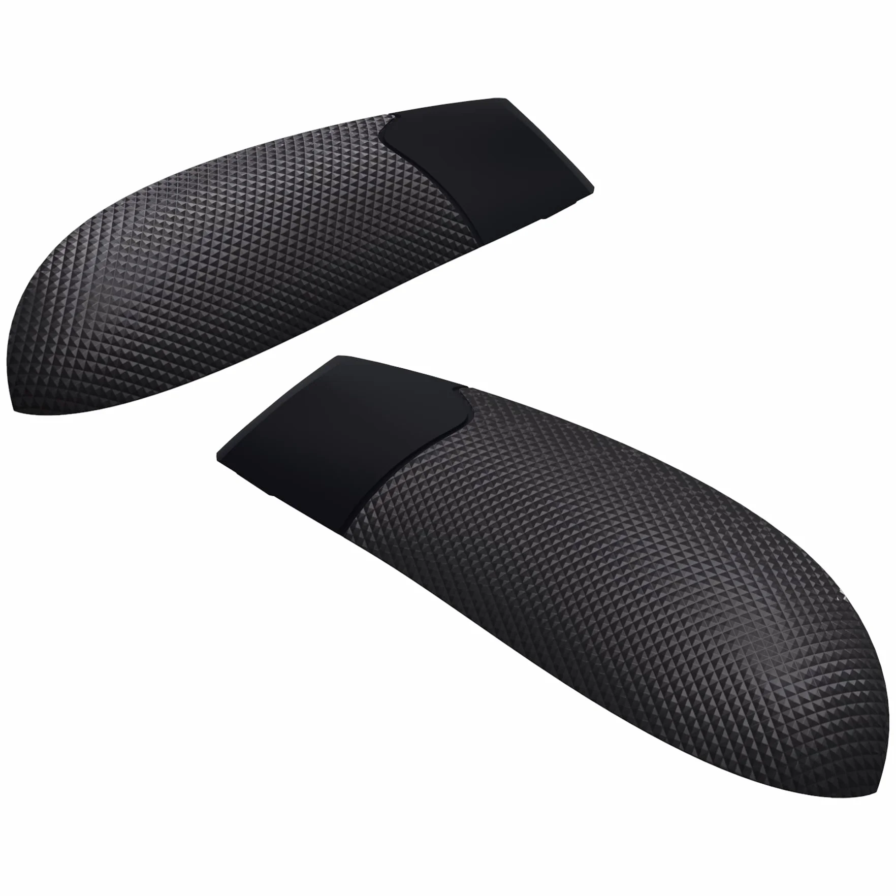 eXtremeRate Czarny Performance Gumowane Uchwyty Wymiana Back Panels dla Xbox Series X/S Controller, Antypoślizgowe Szyny Boczne z Teksturą Diamentową Uchwyty dla Xbox Core Controller - Controller Nie Jest Wliczony W Cenę